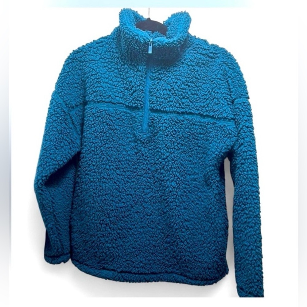 ZENANA Cozy Teal Pullover - Medium